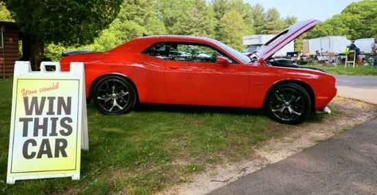 Bakerville Library 9-28-2019 raffle - 2019 Dodge Challenger RT - right side 