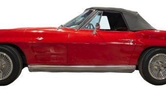 Buffalo Bill Center of the West 9-21 2019 raffle - 1964 Chevrolet Corvette Convertible - left side.#2