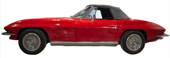 Buffalo Bill Center of the West 9-21 2019 raffle - 1964 Chevrolet Corvette Convertible - left side.#2 