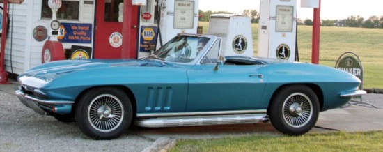 Col.Crawford Athletic Booster Club 4-18-2020 raffle - 1966 Corvette Convertible or $40,000 Cash - left side 