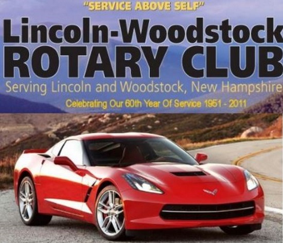 Lincoln-Woodstock Rotary Club 9-06-2019 raffle - 2019 Corvette or $25,000.00 Cash - poster 