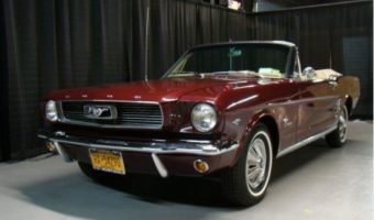 Northeast Classic Car Museum 9-30-2019 raffle - 1966 Mustang Convertible - left front top dn