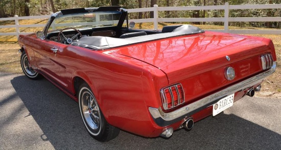 Rotary Club of Baileys Crossing, Virginia 9-29-2019 raffle - 1966 Mustang Convertible or $20,000 Cash - left rear