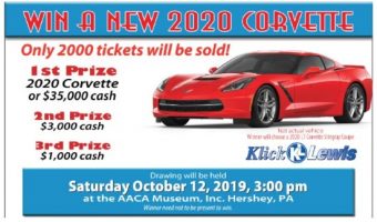 AACA Museum 10-12-2019 raffle - New 2020 Corvette - left front