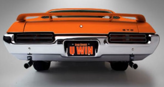 Dream Giveaway GTO - 10-28-2019 drawing - 1969 Pontiac GTO Judge plus $20,000 for Taxes -rear 
