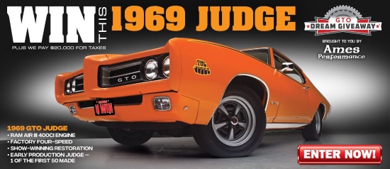 Dream Giveaway GTO - 10-28-2019 drawing - Dream Giveaway GTO Judge plus $20,000 for Taxes - 