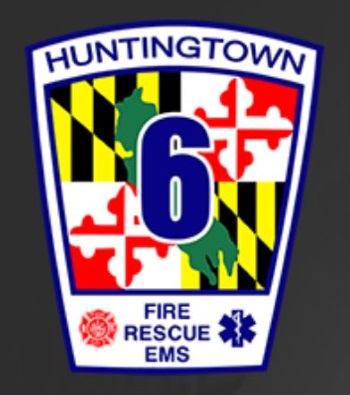 Huntingtown VFD & Rescue Squad 10-20-2019 raffle - Rally Red 1966 Corvette Coupe or $25,000 Cash - logo 