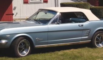 Newtown Lions Club 10-19-2019 raffle - 1966 Classic Mustang Convertible - left side top up