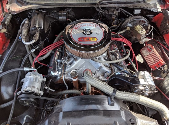 Rocky Point Fire Department 10-12-2019 raffle - 1969 Oldsmobile 442 - engine 