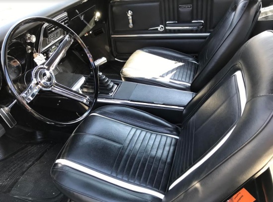 Autism Society of North Carolina 11-23-2019 drawing - Restored 1967 Chevy Camaro - Interior.#2 