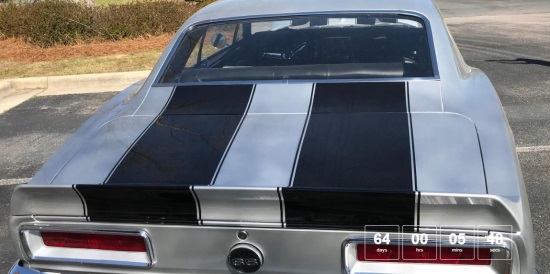 Autism Society of North Carolina 11-23-2019 drawing - Restored 1967 Chevy Camaro - rear 