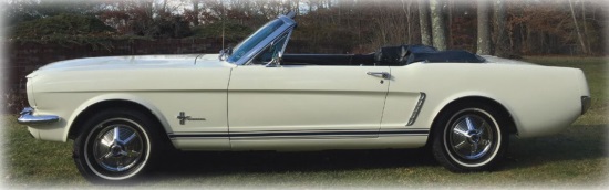 Vintage Auto Museum of N.J. 11-09-2019 raffle - 1965 Ford Mustang Convertible - left side 