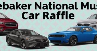 Studebaker National Museum 12-12-2019 raffle - Choose 1 of 4 New 2019 Cars or $20,000 Cash - Poster