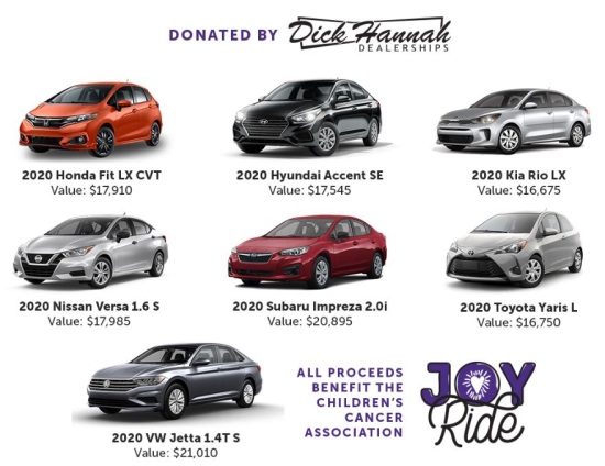 Children's Cancer Association 2-28-2020 drawing - Win One of SEVEN New Cars - poster 