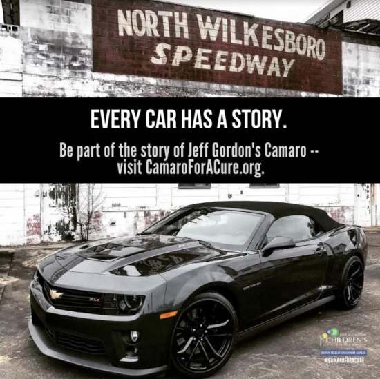 Jeff Gordon Children's Foundation Camaro for a Cure 1-31-2020 drawing - Jeff Gordon's Personal 2013 Camaro ZL1 Convertible (VIN 24)-Fed Taxes Paid- poster #2 