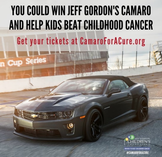 Jeff Gordon Children's Foundation Camaro for a Cure 1-31-2020 drawing - Jeff Gordon's Personal 2013 Camaro ZL1 Convertible (VIN 24)-Fed Taxes Paid- poster #3