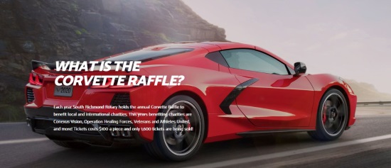 Rotary of South Richmond 3-14-2020 raffle - BUILD A NEW 2020 MID-ENGINE CHEVY CORVETTE - right side 