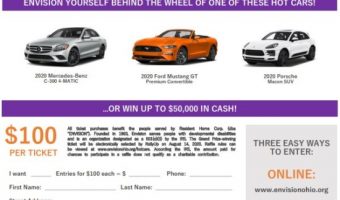 Envision 5-15-2020 raffle a 2020 Mercedes- C-300, Mustang GT Convert, Porsche SUV New draw date Entry Form