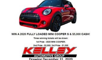 Auburn Cord Auto Museum 112-31-2020 raffle - 2020 MINI COOPER S & $5,000 CASH - Flyer Order Form #1