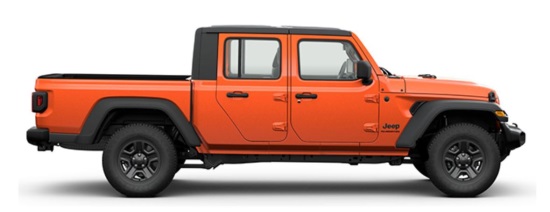 Grand Junction Symphony Orchestra 6-25-2020 raffle - 2020 Jeep Gladiator Sport 4X4 - right side 