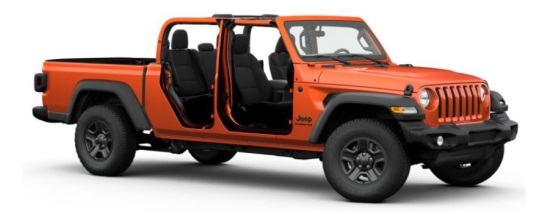 Grand Junction Symphony Orchestra 6-25-2020 raffle - 2020 Jeep Gladiator Sport 4X4 - right side no drs 