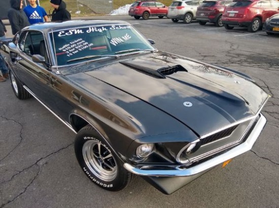 East Syracuse Minoa Spartan Garage 7-19-2020 raffle - 1969 Ford Mustang Mach 1 - right front.done 