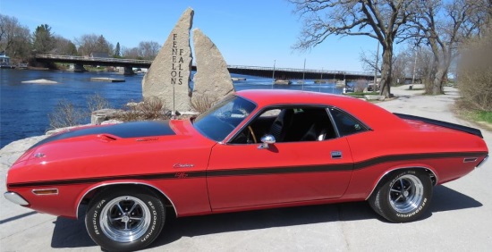 Rotary Club of Fenelon Falls 7-01-2020 Drawing - 1970 Dodge Challenger - left side.#4