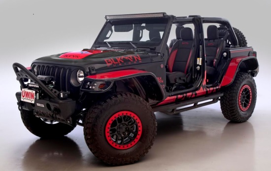 Dream Giveaway Jeep - Win a Custom BLKMTN 2019 Jeep Wrangler Rubicon plus $15,000 for Taxes - left front 