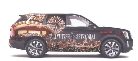 Lancaster Festival 8-01-2020 drawing - 2020 Kia Telluride or $20,000 Cash - left side.#2 