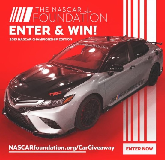 NASCAR Foundation 8-15-2020 giveaway - 2019 NASCAR Championship Edition Toyota Camry - poster #9