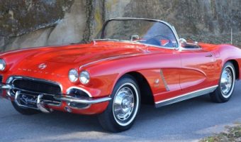 St. Bernard Catholic Church 8-15-2020 raffle - 1962 Corvette Convertible Fuelie - left front