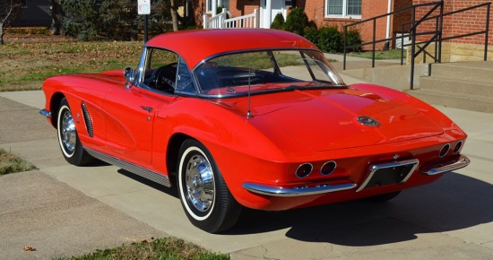 St. Bernard Catholic Church 8-15-2020 raffle - 1962 Corvette Convertible Fuelie - left rear 