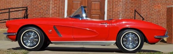 St. Bernard Catholic Church 8-15-2020 raffle - 1962 Corvette Convertible Fuelie - left side 