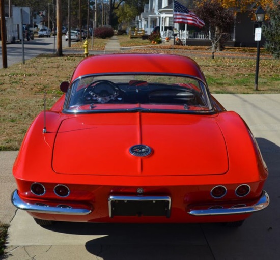 St. Bernard Catholic Church 8-15-2020 raffle - 1962 Corvette Convertible Fuelie - rear hard top 