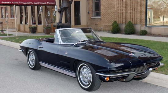 Auburn Cord Duesenberg Auto Museum 9-07-2020 drawing - 1963 Corvette Sting Ray Convertible or $30,000 Cash -right side.top dn.#2