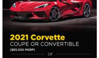 St. Anthony High School 9-19-2020 raffle - 2021 Corvette Coupe or Convertible or $65,000 CASH - mini poster