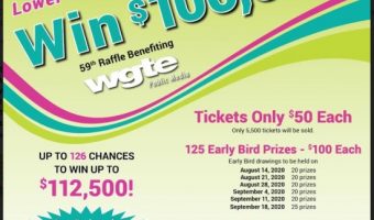 WGTE 9-25-2020 raffle - $100,000 could put you in the CAR of your dreams - flyer