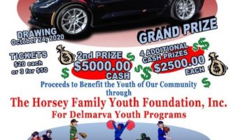 Horsey Family Youth Foundation 10-24-2020 raffle - 2019 Chevy Corvette Grand Sport Coupe 1LT - Flyer
