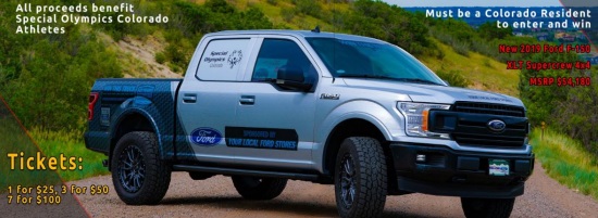 Special Olympics CO. 11-10-2020 raffle - 2019 Ford F-150 XLT SuperCrew 4x4 - Flyer.chopped 