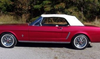 Vintage Automobile Museum of N.J. 12-2020 raffle - 1965 CLASSIC MUSTANG CONVERTIBLE - left side medium