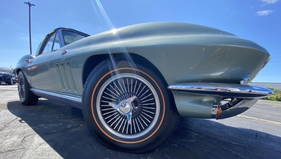 CBA 1-15-2021 raffle - 1966 Mosport Green Corvette Roadster Convertible - right front fender