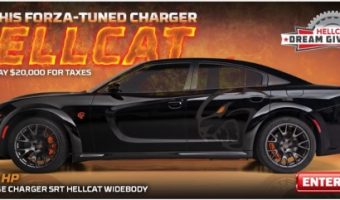 Dream Giveaway Hellcat 3-30-2021 drawing - 2020 Dodge Charger SRT Hellcat, 1,000 HP plus $20,000 towards Taxes - Flyer