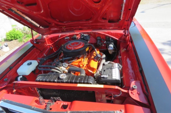 Rotary Club of Fenelon Falls 7-01-2021 drawing - 1969 Plymouth Road Runner Convertible 440 - engine 