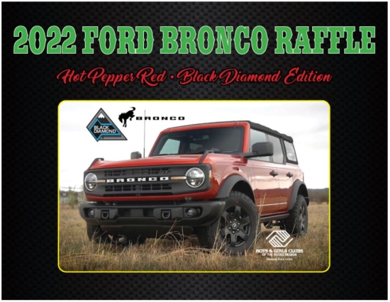 BGCOR Monroe Area Units Announce Winner of 2021 Ford Bronco Raffle – BGCOR