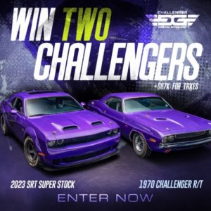 Plum Crazy 1970 Dodge Challenger R/T and 2023 Dodge SRT Super Stock ...