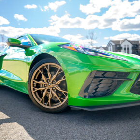 2026 Chevrolet Corvette Stingray in green, raffle prize for COPING Centre