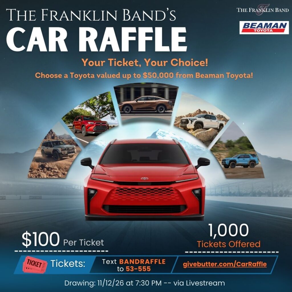 2026 Toyota of Your Choice (up to $50,000) raffle