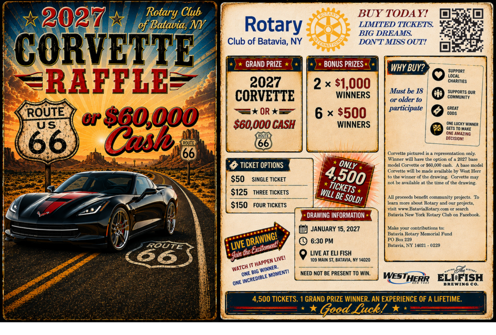 2027 Chevrolet Corvette raffle
