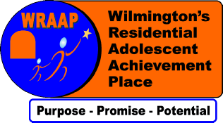 Wilmington's Residential Adolescent Achievement Place (WRAAP) logo