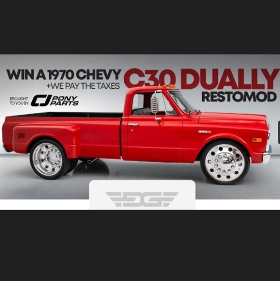 1070 Chevy C30 Dually raffle